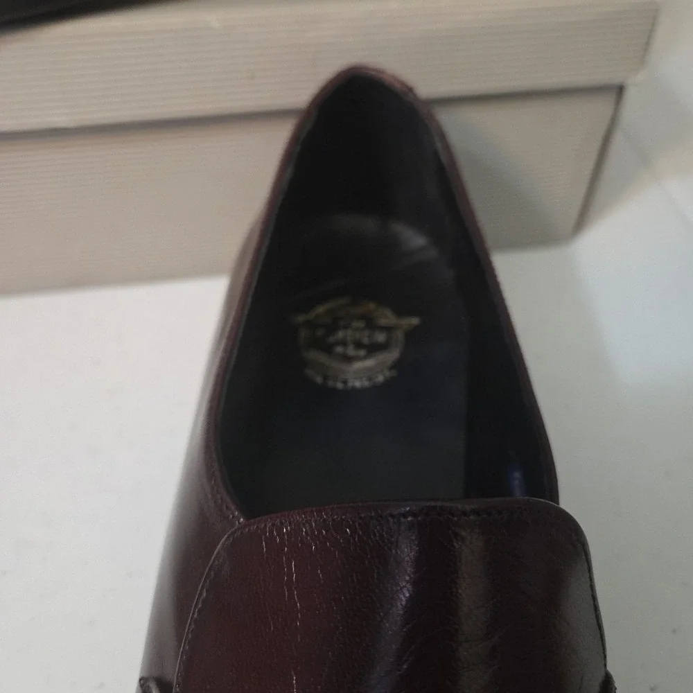 Florsheim Richfield 33472 Burgundy Leather Penny Loafers Shoes Size 7.5 D US Me - Picture 16 of 16
